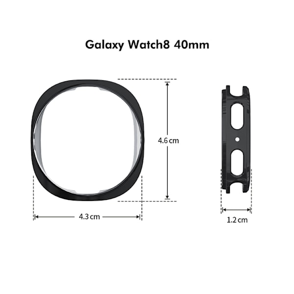 ENKAY Galaxy Watch 8 (40mm) Skal Electroplating - Guld Guld