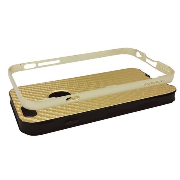 Holdbart Mercury Bumper Skin Cover til Apple iPhone 6S Guld Guld