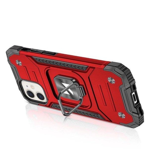 Wozinsky iPhone 14 Mobilskal Ringhållare Armor - Röd
