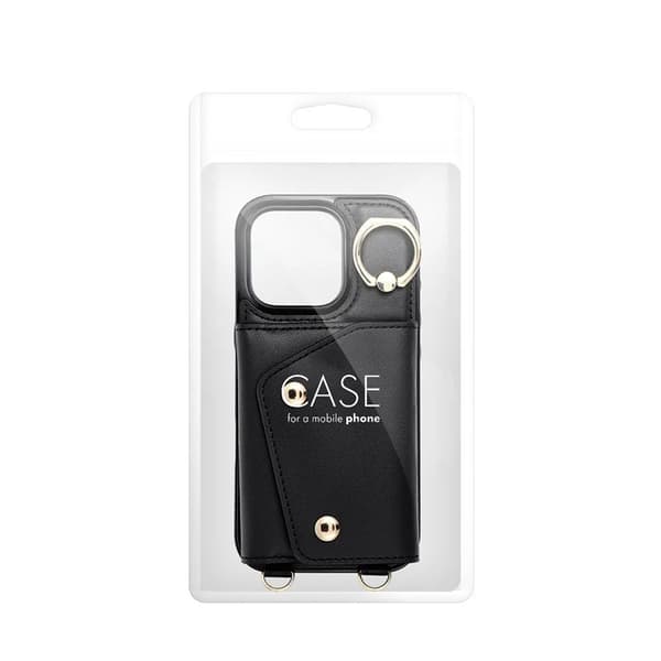 Telefontaske til iPhone 12/12 Pro Wonder Kortholder - Sort Svart