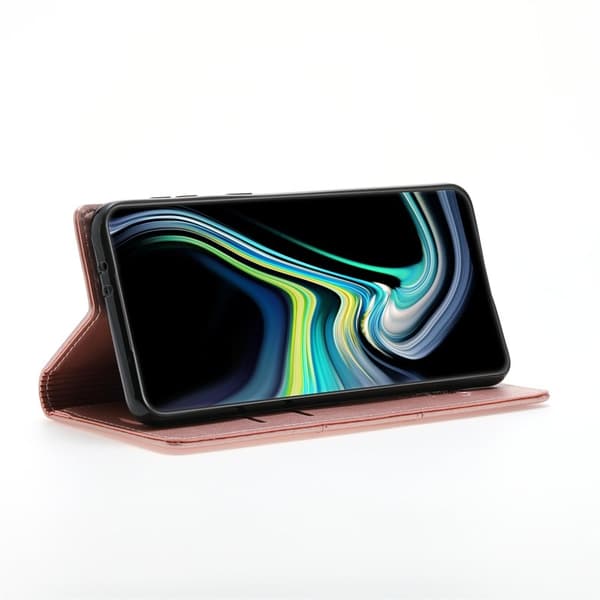 Samsung Galaxy A55 5G Plånboksfodral Konstläder Stötsäker Ställ - Roséguld