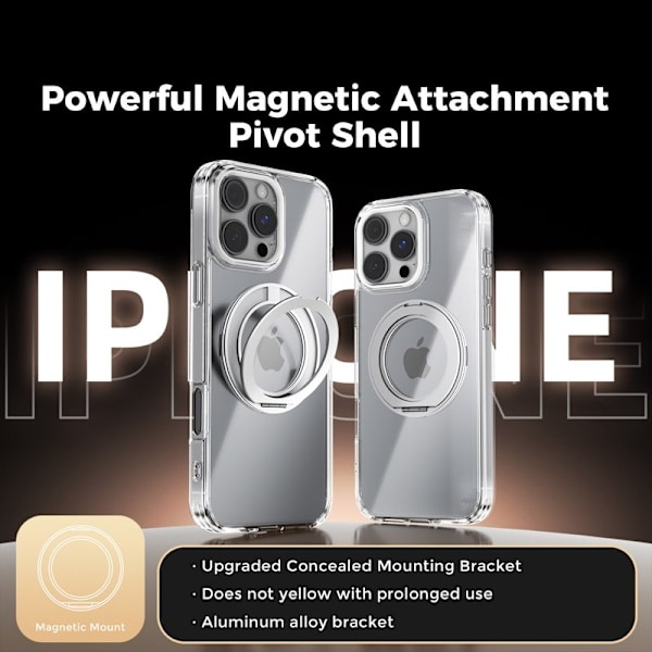 ABEEL Q-LUCK Mobilskal till iPhone 16 Pro Max Shockproof Silver