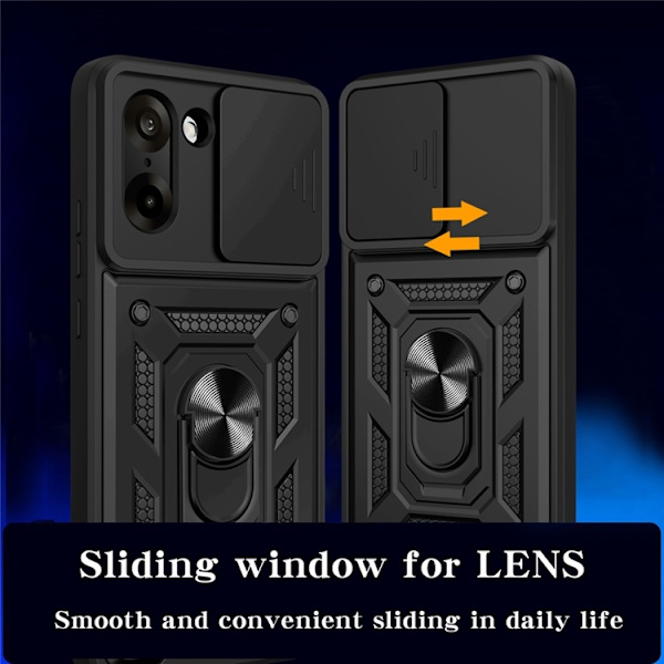 Mobilskal till OnePlus Nord CE5 Slide Camera Kickstand - Blå Blå