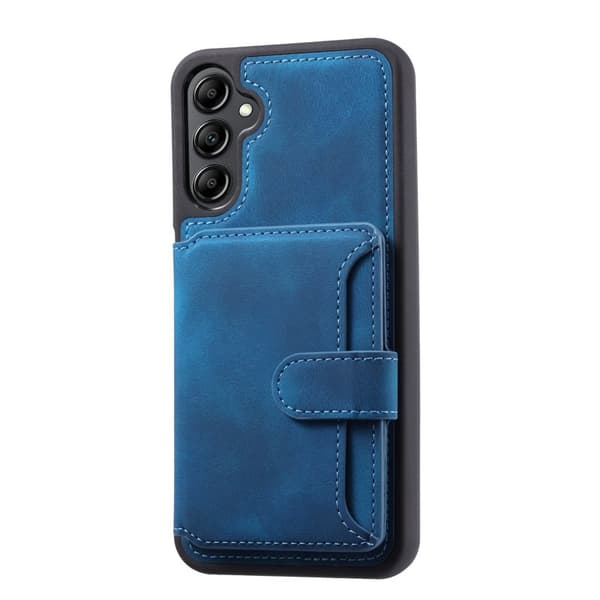 Plånboksfodral för Samsung Galaxy S26 TPU + Äkta läder - Safir