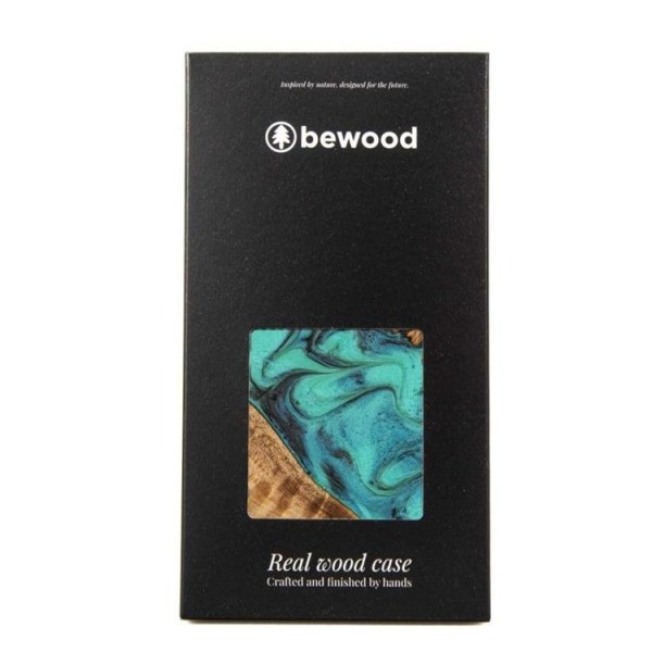 Bewood iPhone 15 Pro -matkapuhelimen suojakuori, ainutlaatuinen turkoosi