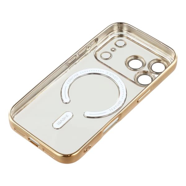 X-LEVEL Mobilskal till iPhone 17 Pro Max MagSafe Full Kamera Skydd Guld