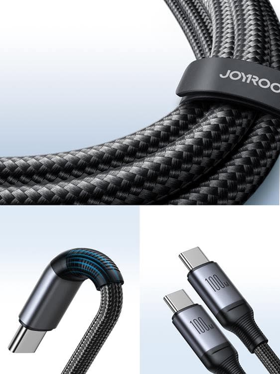 Joyroom 2in1 USB-C till USB-C 100W Kabel 1.5m - Svart Black