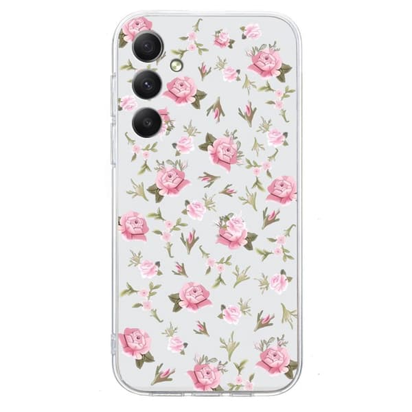 Mobilskal för Samsung Galaxy S26 Mönstrad TPU - Rosa Blommor