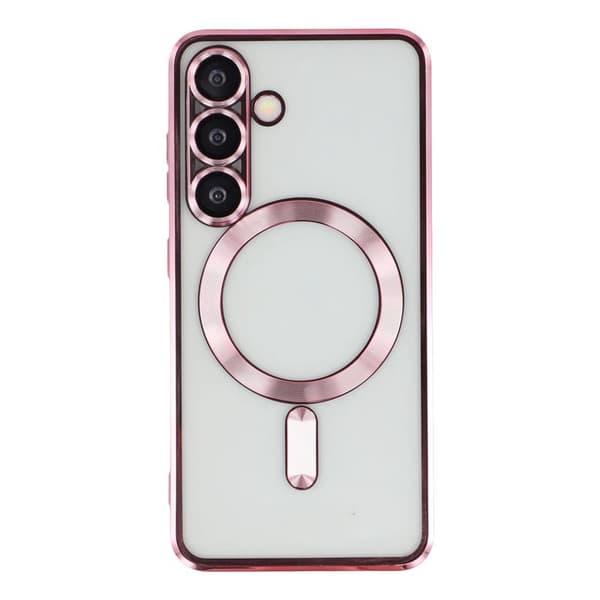 Mobilskal för Samsung Galaxy S26 Magnetiskt TPU + Glaslins Skydd - Roséguld