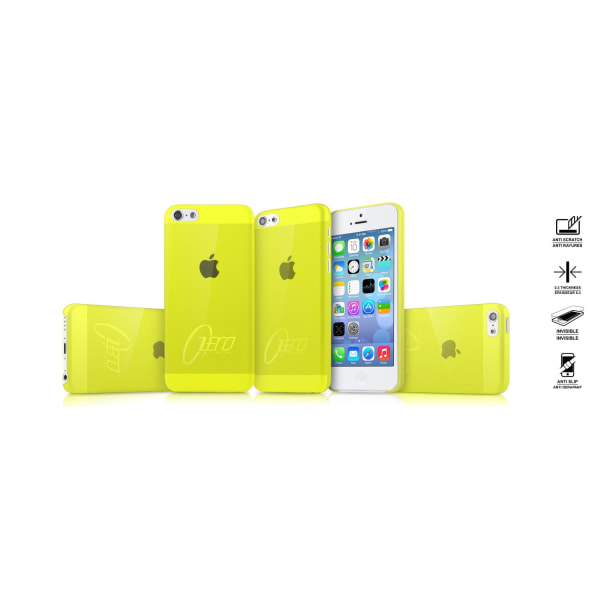 ITSkins Zero 3 Cover til iPhone 5C (Gul) + Skærmbeskytter