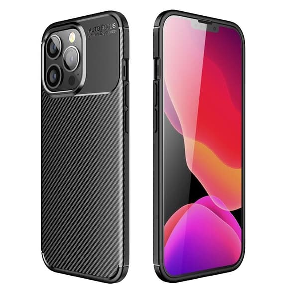iPhone 11 -kuori Carbon Premium - Musta Black