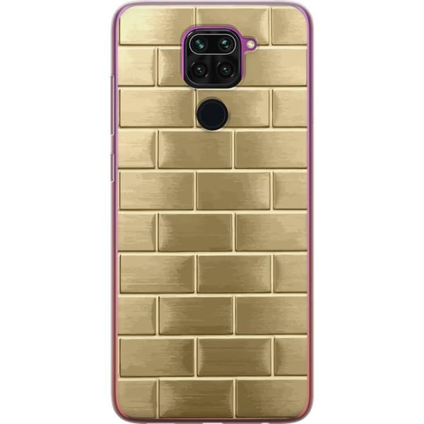 Mobilskal till Xiaomi Redmi Note 9 med Gyllene Murstenar