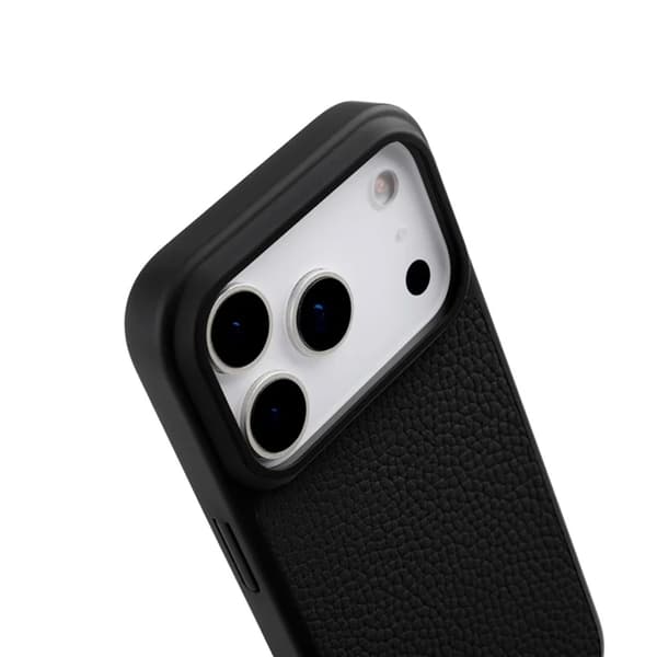 MELKCO Mobilskal till iPhone 17 Pro Max Magsafe Äkta läder Svart