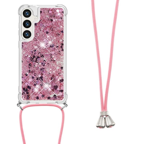 Mobilskal för Samsung Galaxy S26 Plus TPU med snodd - Roséguld