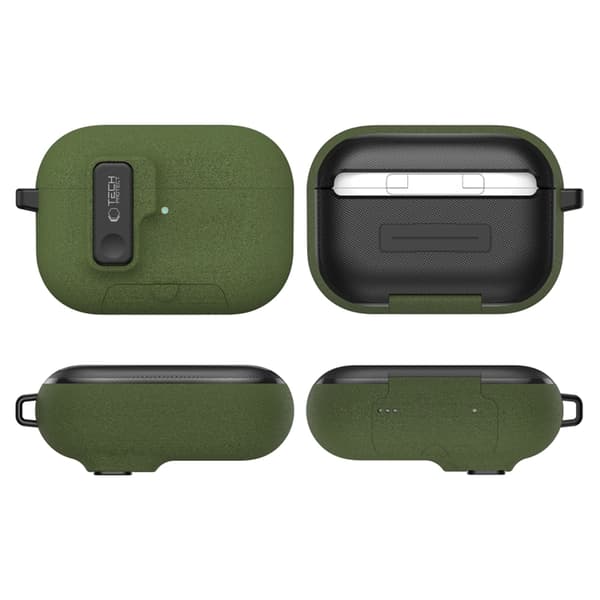 Tech-Protect Apple Airpods Pro 3 Skal Slim Hook - Olive Grön Grön