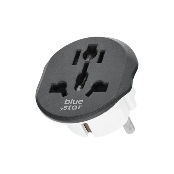 Blue Star Reseadapter Europe (Type E) 16A - Vit Vit