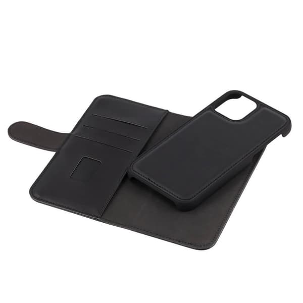 GEAR Mobile Case Musta iPhone 12 & 12 Pro 2in1 magneettikuori Black