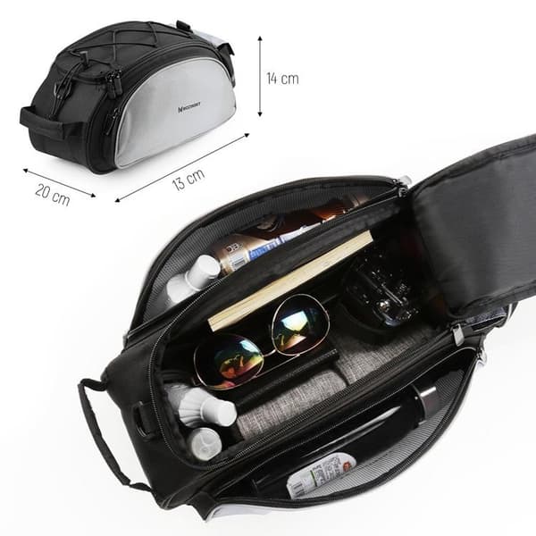 Wozinsky cykelbagagetaske med rem 13L