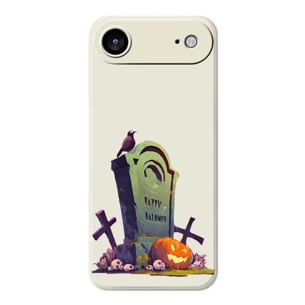Mobilskal till iPhone Air med Halloween Tombstone Pattern TPU - Beige Beige