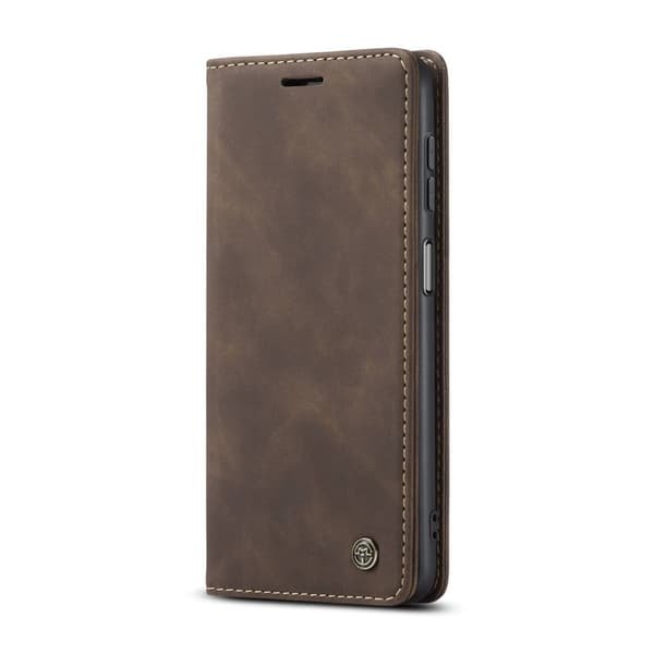 CASEME 013 Series Konstläder Plånboksfodral till Samsung Galaxy A16 5G - Kaffe