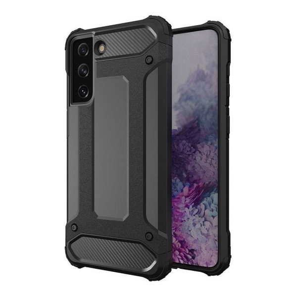 Galaxy S21 Cover Forcell Armor Hård Plast - Sort
