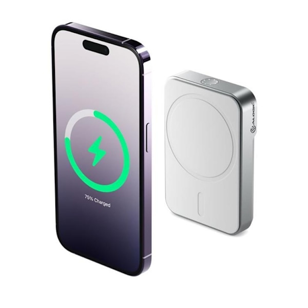 ALOGIC PowerBank med MagSafe 5000mAh - Vit Vit