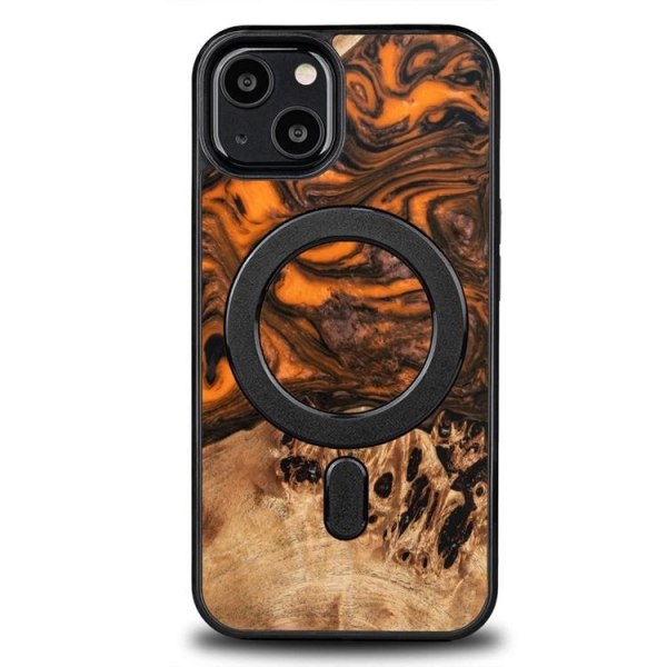 Bewood iPhone 13 Mobile Case Magsafe Unique Orange - musta