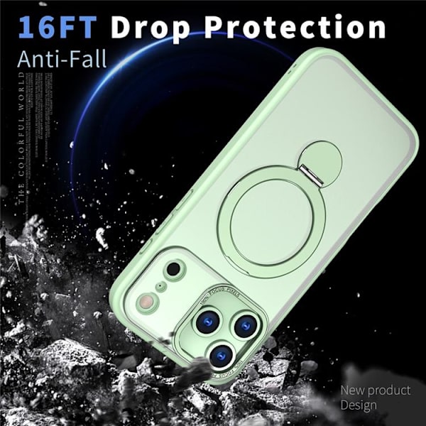 Mobilskal till iPhone 17 Pro Max MagSafe Rotating Kickstand Grön