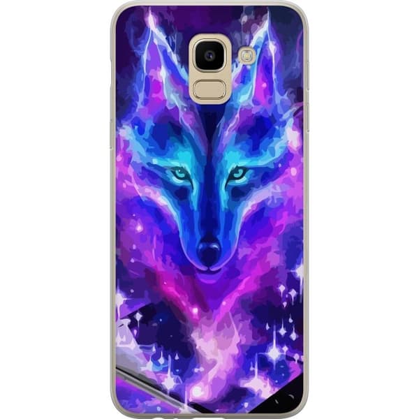 Mobilcover til Samsung Galaxy J6 med Neon Ulv