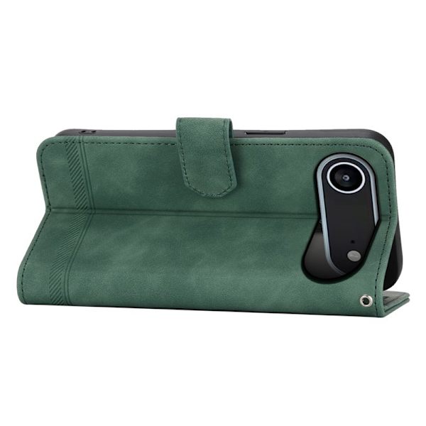 DIERFENG DF-03 Plånboksfodral för iPhone Air Konstläder - Grön