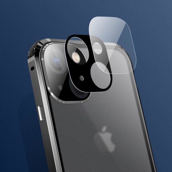 iPhone 14 Plus Cover Anti-Spy Metal - Guld