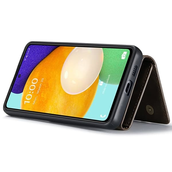 DG.MING Konstläder Plånboksfodral för Samsung Galaxy A53 5G - Brun