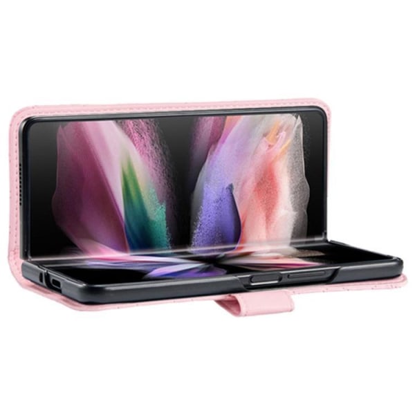 BINFEN COLOR Galaxy Z Fold 4 Pung Etui Rhombus - Pink