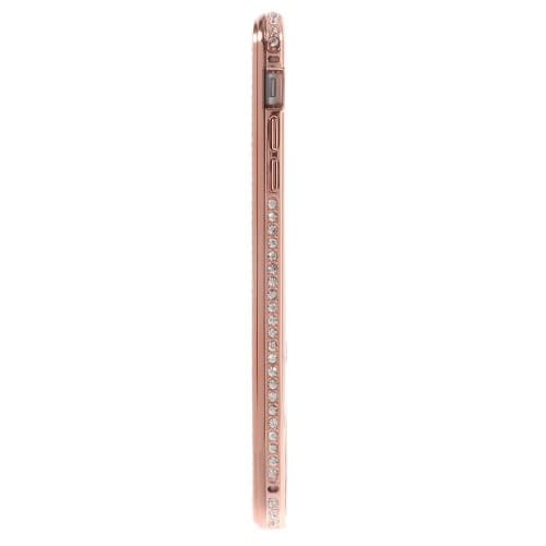 Rhinestone Bumper og Skal til Apple iPhone 6(S) Plus - Rose Gold Roséguld