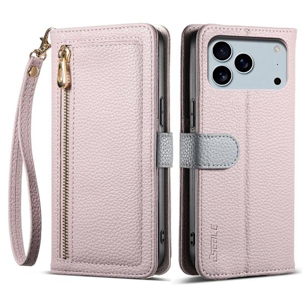 ESEBLE E11 för iPhone 17 Pro Plånboksfodral Konstläder - Lila