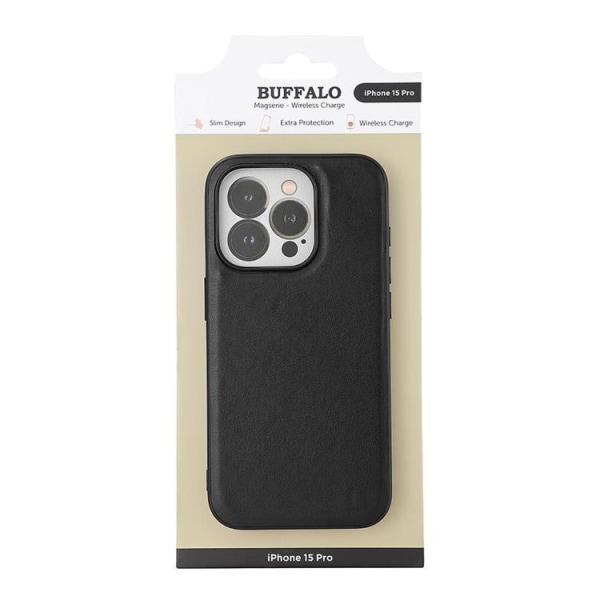 Buffalo iPhone 15 Pro Mobile Case Magsafe - musta