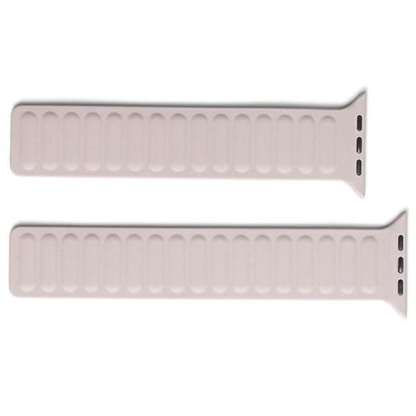 Beline Apple Watch (42/44/45/49mm) Magnetisk Armbånd - Khaki Silver