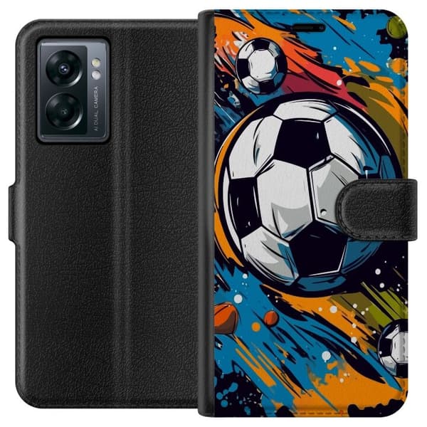 Plånboksfodral till OnePlus Nord N300 med Fotbollar