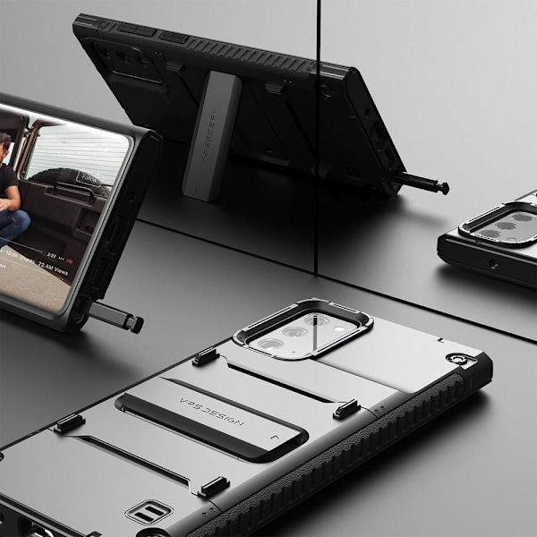 VRS DESIGN Damda QuickStand Skal Galaxy Note 20 - Svart Svart