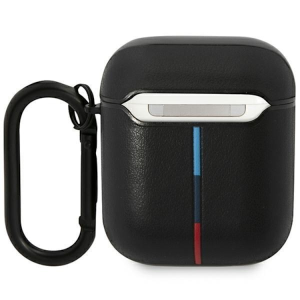 BMW Airpods 1/2 Skal Läder Curved Line - Svart Svart