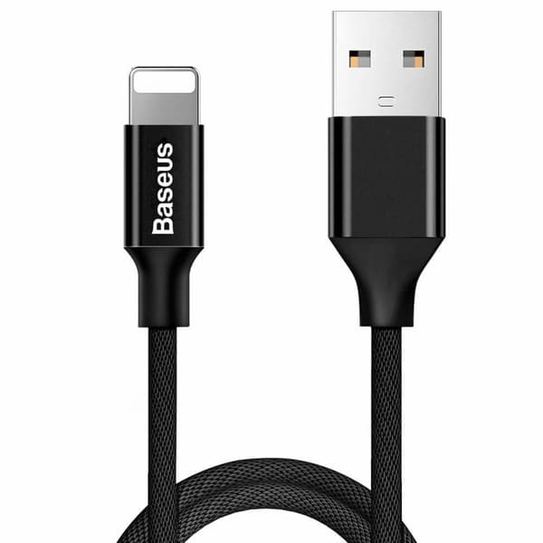 BASEUS Yiven USB-A till Lightning kabel 1.2m Svart Svart