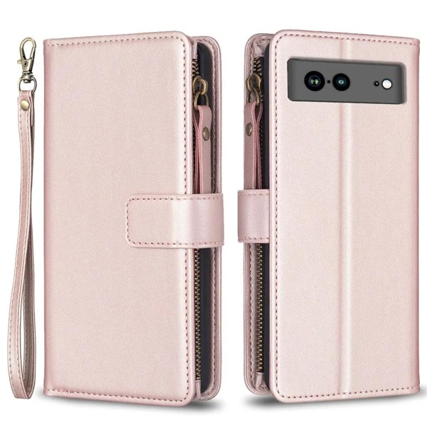 Google Pixel 7A Wallet Case BF Style-19 - Rose Gold