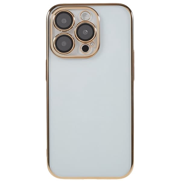 X-LEVEL Mobilskal till iPhone 13 Pro TPU+PC Guld med Kameralinsskydd