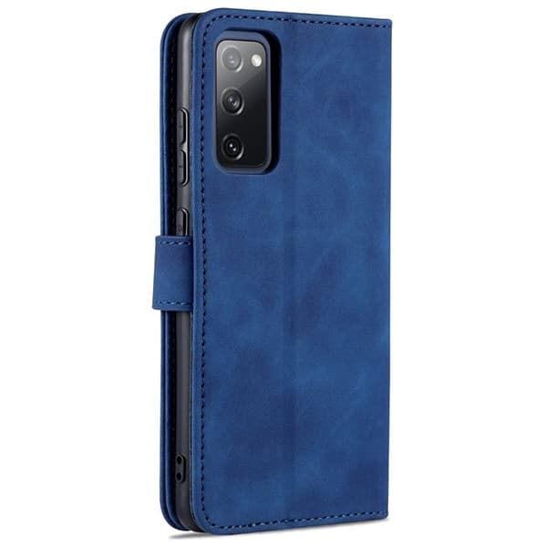 AZNS Samsung Galaxy S20 FE Plånboksfodral i Konstläder - Blå