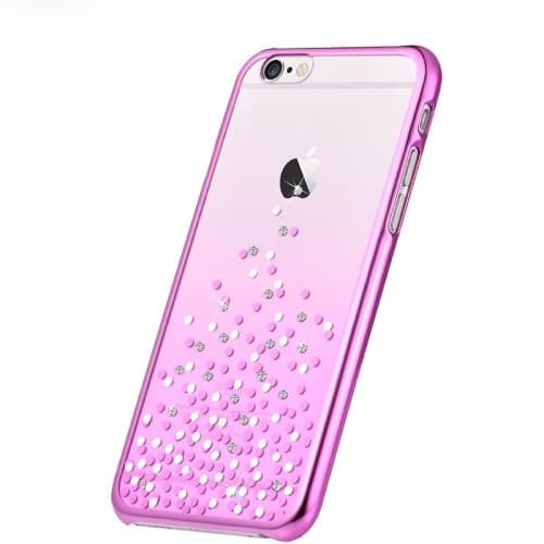 COMMA Baksideskal till Apple iPhone 6(S) Plus- Dots - Rosa Pink