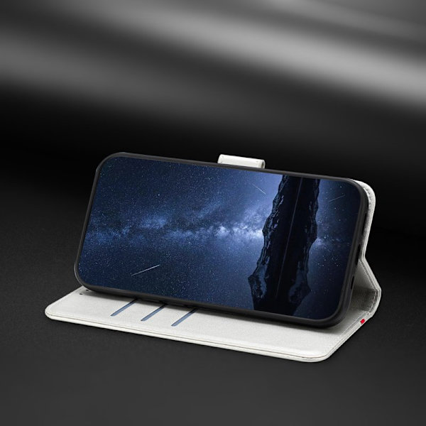 Plånboksfodral för Samsung Galaxy S26 Plus Konstläder Ställ - Silver