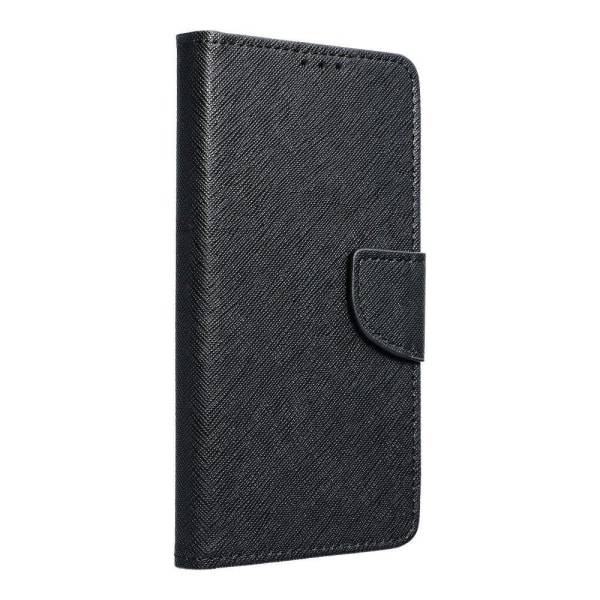 Redmi 9C/9C NFC-lompakkokotelo Fancy Eco Leather - musta