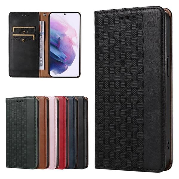 Galaxy S22 Plus Lompakkokotelo Magnet Strap - Musta Black