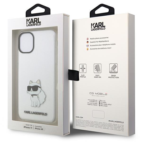 Karl Lagerfeld iPhone 11 / XR Mobilcover Ikonik Choupette - Trans