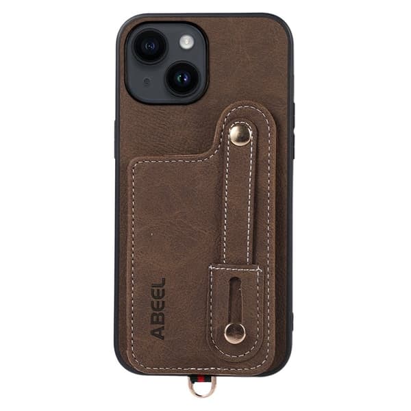 ABEEL Style 03 Mobilskal till iPhone 14 Plus med Kortfack Khaki